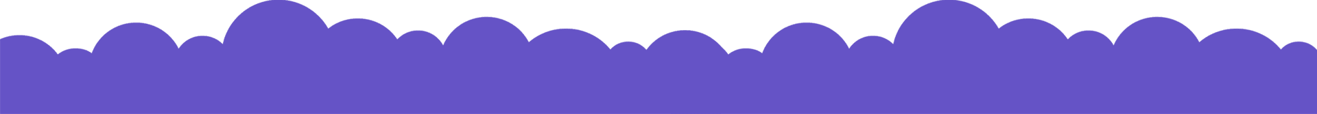 Three purple cloud-like shapes on a transparent background.